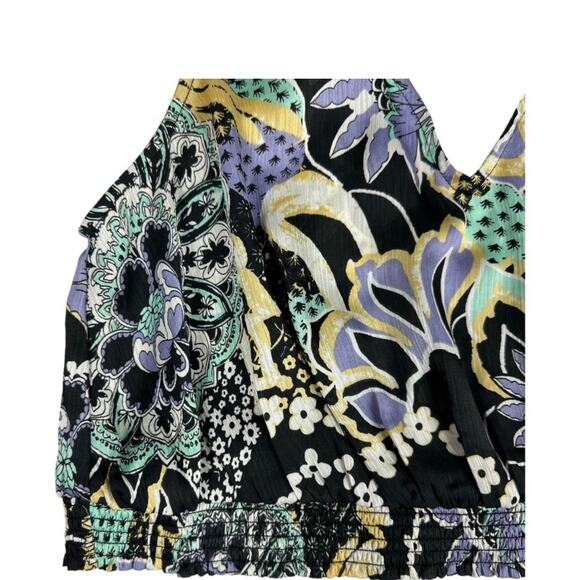 Free People Weekend in Montauk cropped Floral Tank Top - Picture 4 of 8